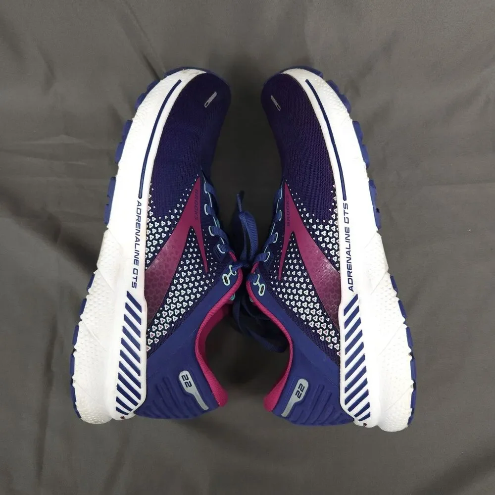 Brooks Adrenaline GTS 22 Shoes Women Size 10.5 1203531B403 Purple Running